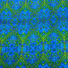Blue Psychedelic Cotton Scarf - Asha Handicrafts