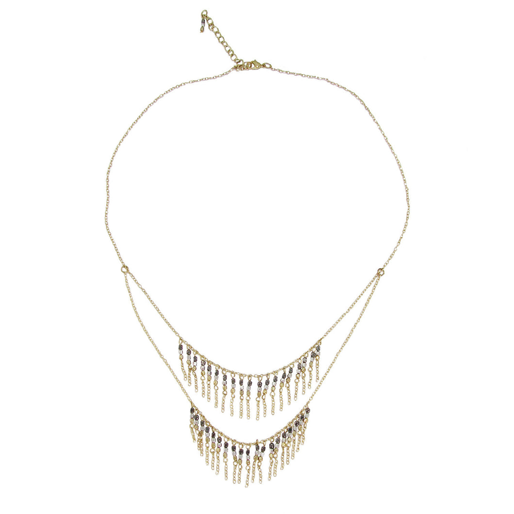 Layered Waterfall Necklace - WorldFinds