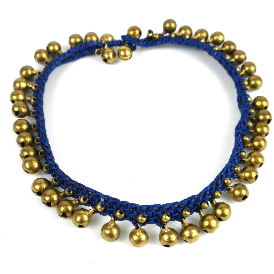 Rasa Bells Anklet - Navy - Global Groove (J)