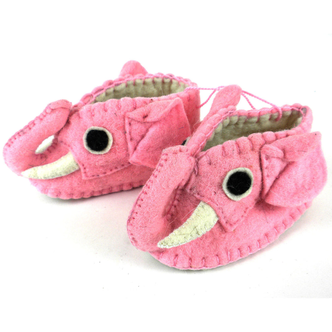 Pink Elephant Zooties Baby Booties - Silk Road Bazaar