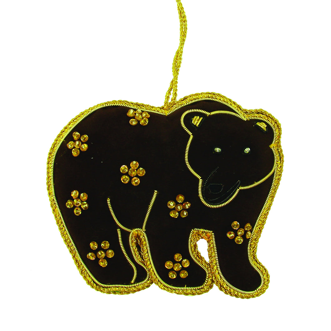 Brown Bear Holiday Ornament - WorldFinds (H)