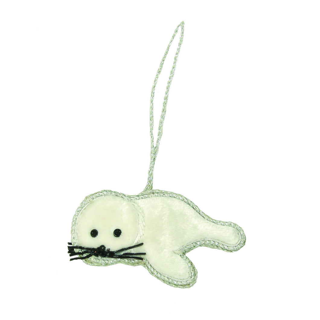 Harp Seal Holiday Ornament - WorldFinds (H)