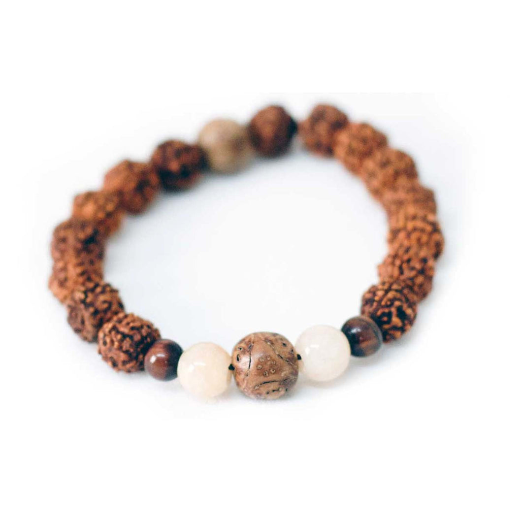 Rudra Tiger's Eye Wrist Mala Bracelet - Global Groove (J)