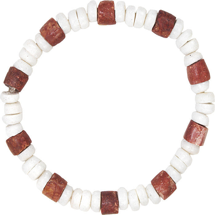Down to Earth Bracelet White - Global Mamas