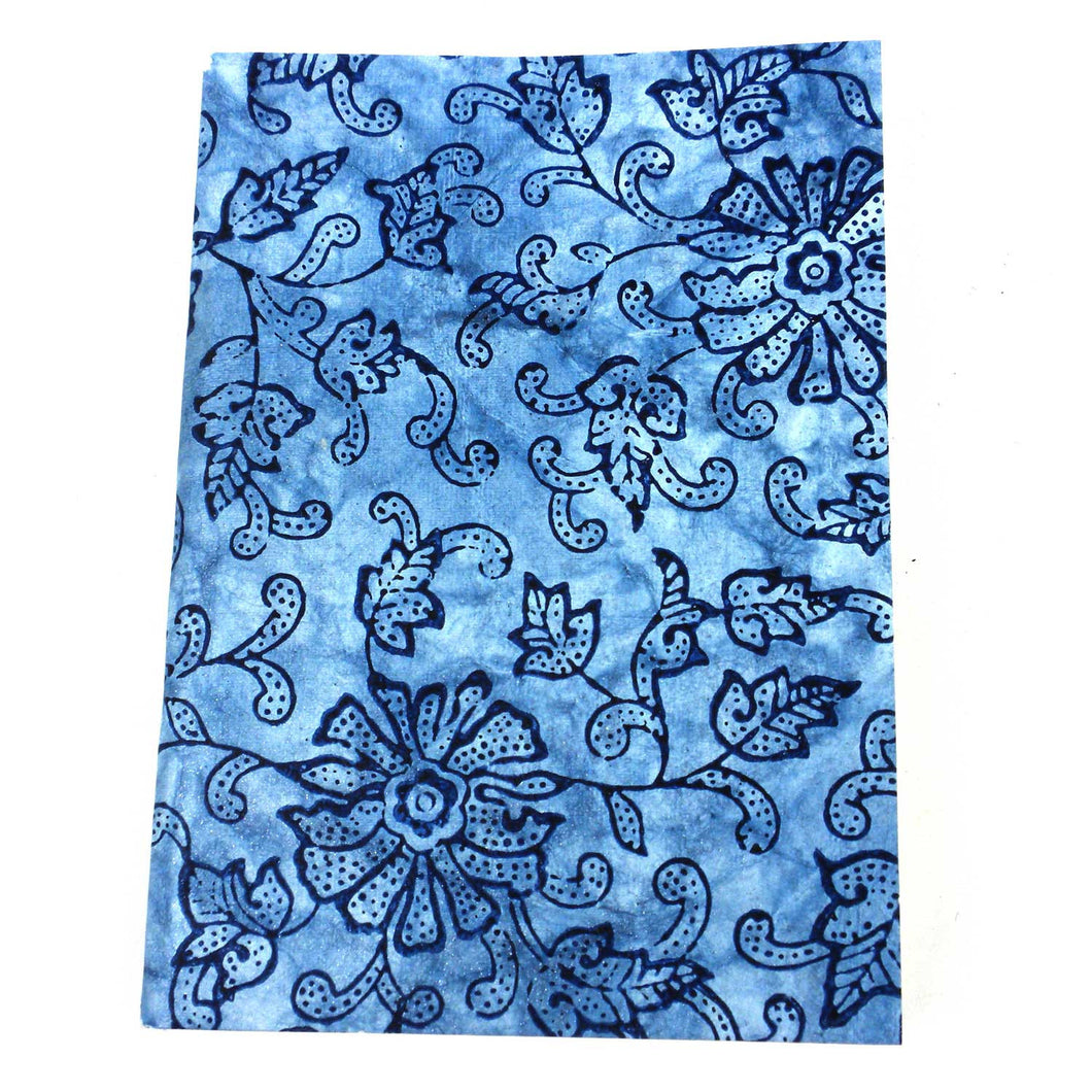 Blue Leaf Soft Journal - Sustainable Threads (J)