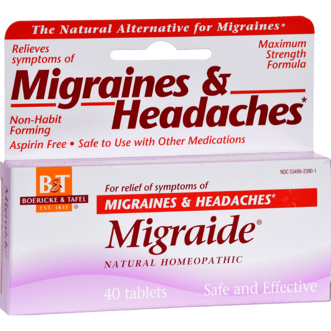 Boericke and Tafel Migraide - 40 Tablets
