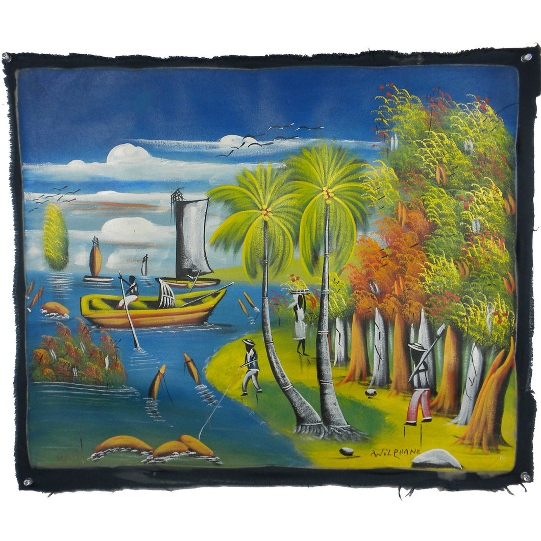 Haitian Acrylic Painting on Canvas Handmade and Fair Trade
